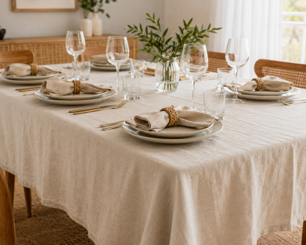 Como cuidar da toalha de mesa