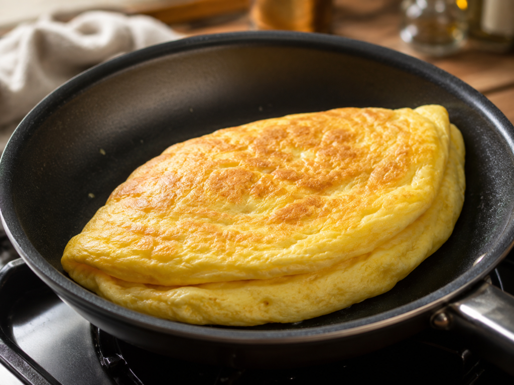 Omelete fofo de frigideira