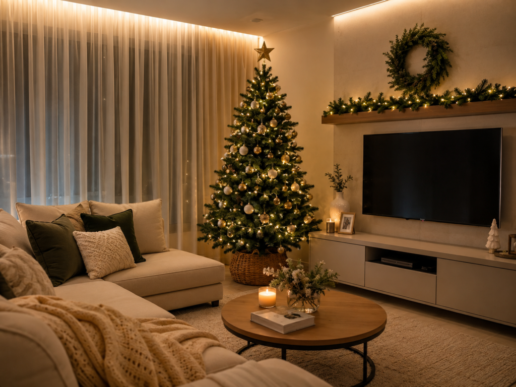 Decoração de Natal para sala