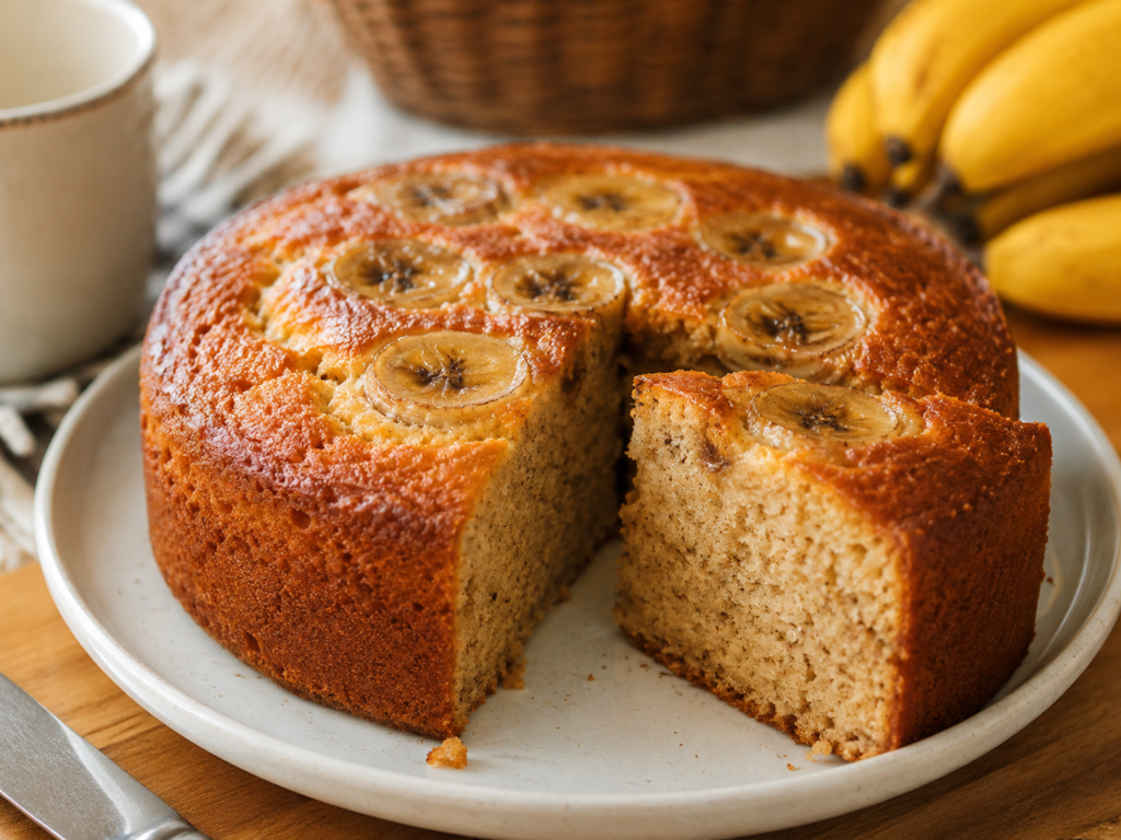 Bolo de banana sem açúcar